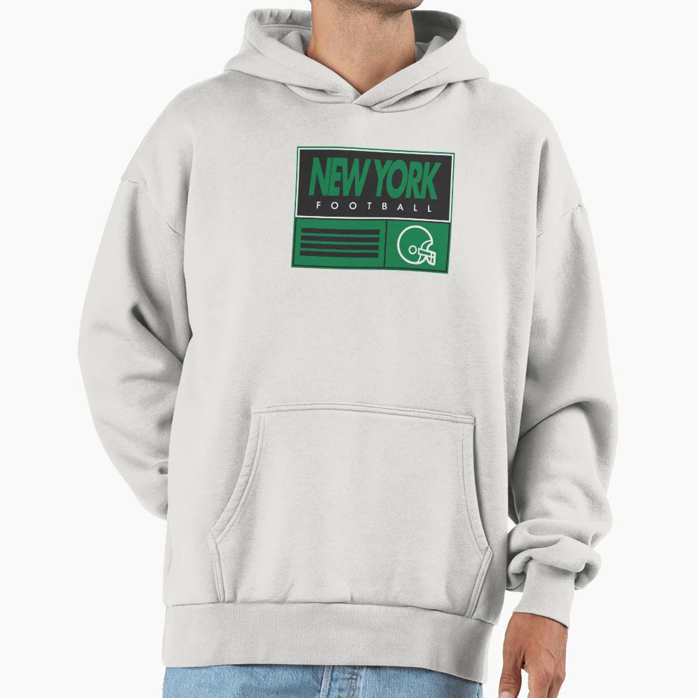 New York Football Hoodie - Casual Everyday Wear Men Women - T-Shirt, Sweatshirt, Hoodie