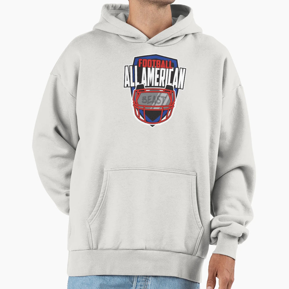 All American Football Hoodie - Unique Graphic for Adults - T-Shirt, Sweatshirt, Hoodie