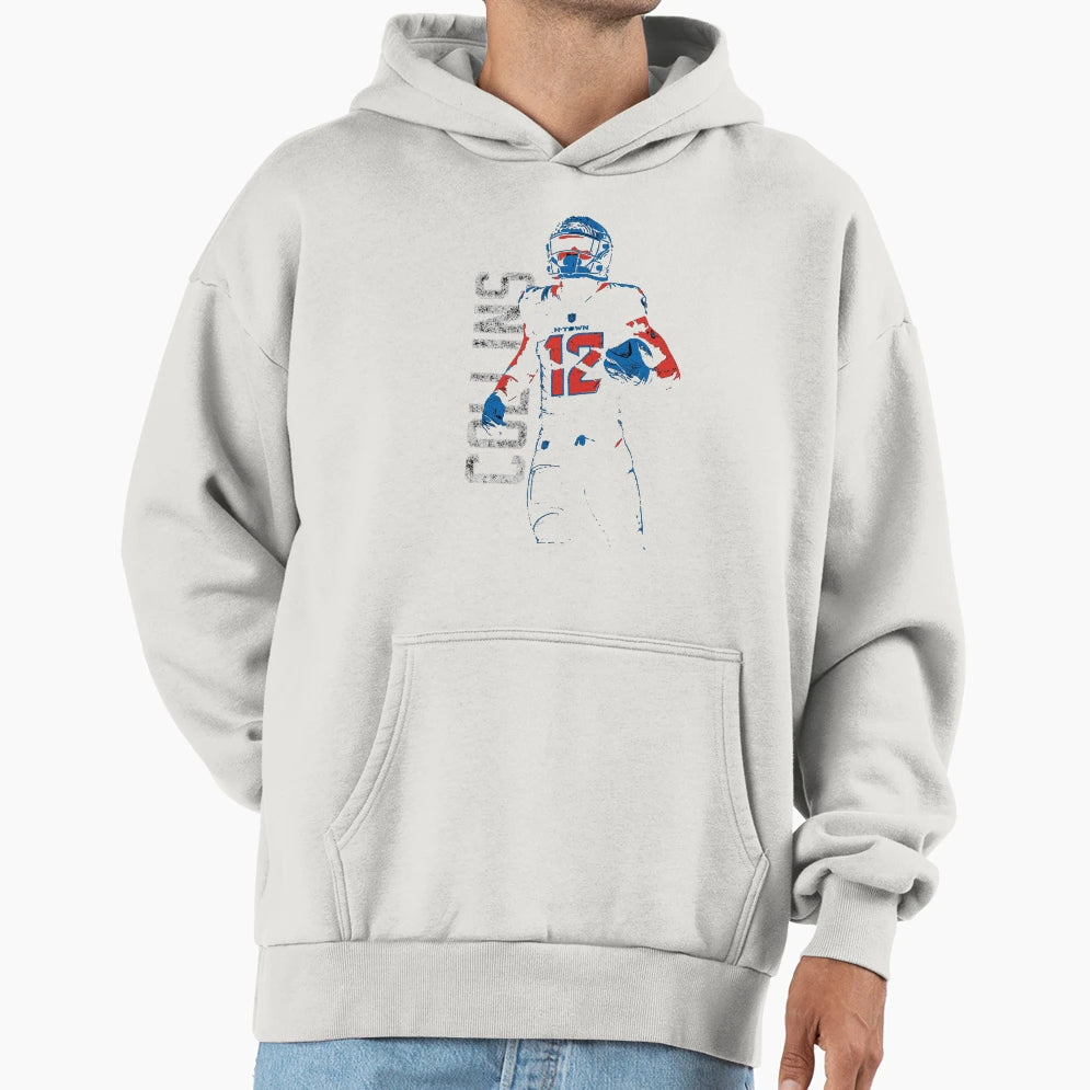 Nico Collins 12 H Town Football Hoodie - Custom Art Print Men Women - T-Shirt, Sweatshirt, Hoodie