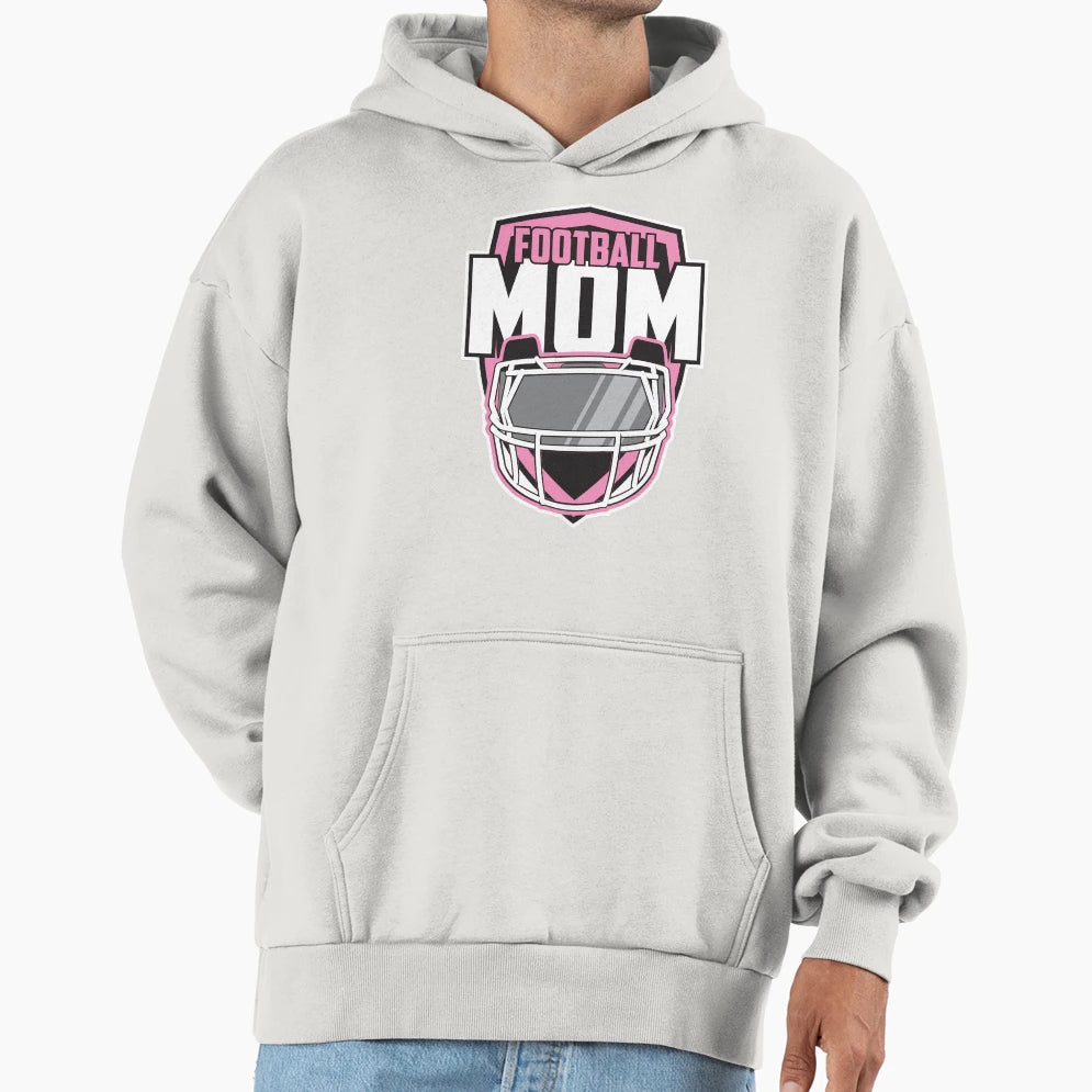 Football Mom Hoodie - Custom Art Print Men Women - T-Shirt, Sweatshirt, Hoodie