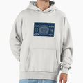 Arrowhead Stadium Navy Blueprint Hoodie - Custom Art Print Men Women - T-Shirt, Sweatshirt, Hoodie