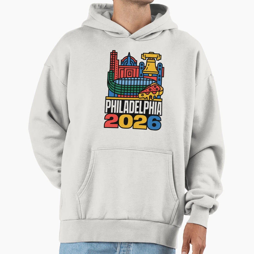 Philadelphia 2026 Liberty Bell Stadium T-Shirt - Minimalist Print Unisex - T-Shirt, Sweatshirt, Hoodie