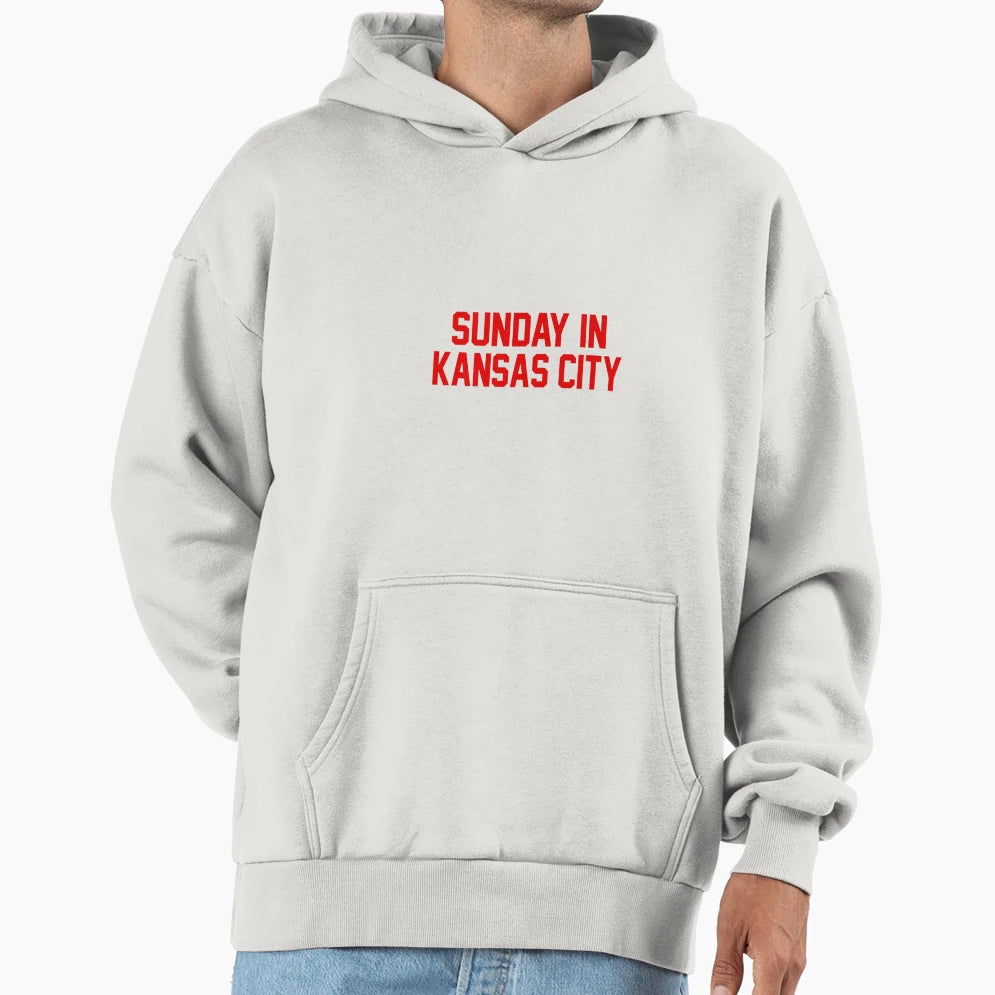 Sunday Kansas City Football Gameday Hoodie - Graphic Print Unisex - T-Shirt, Sweatshirt, Hoodie