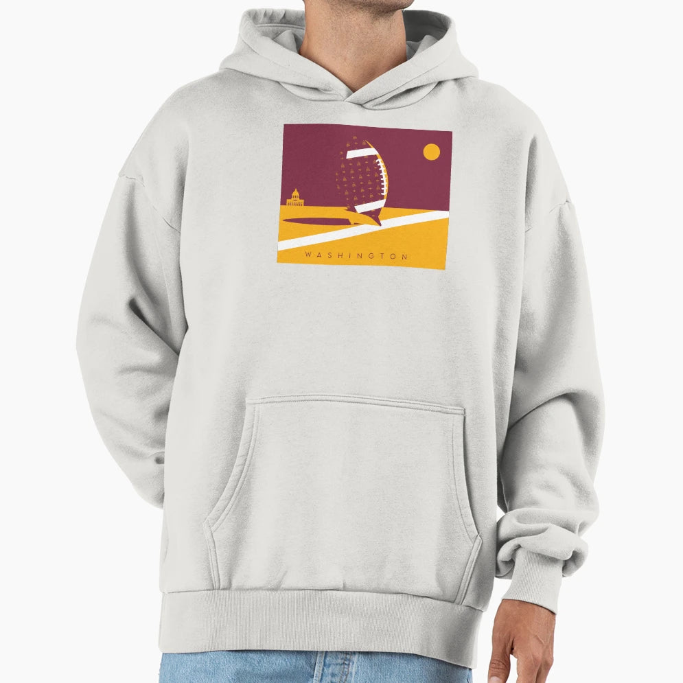 Washington Washington D C Football Nfl Fan Hoodie - Graphic Print Unisex - T-Shirt, Sweatshirt, Hoodie
