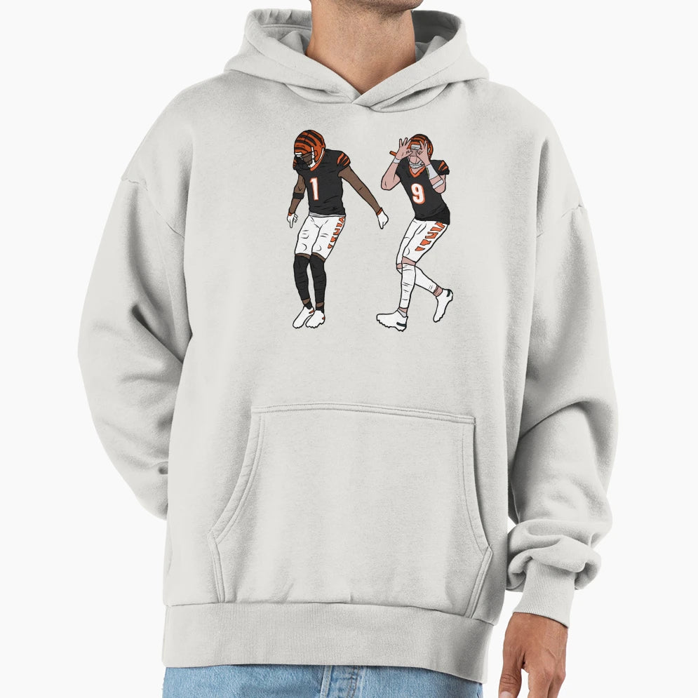 Jamarr Chase And JB Griddy Hoodie - Custom Art Print Unisex - T-Shirt, Sweatshirt, Hoodie