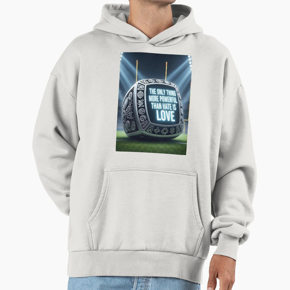 Only Thing More Powerful Than Hate Is Hoodie - Aesthetic Graphic Unisex - T-Shirt, Sweatshirt, Hoodie