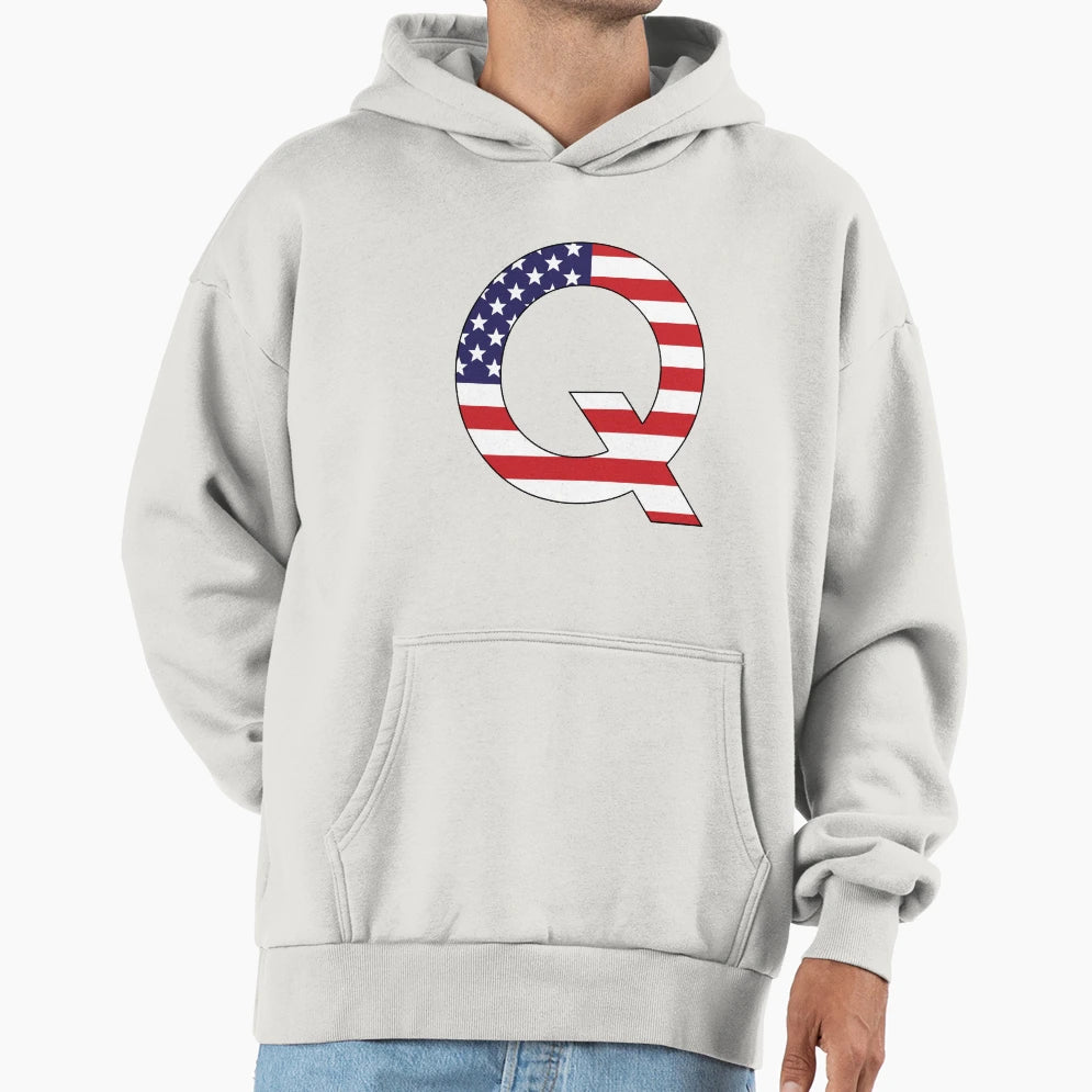 Most Patriotic Letter Alphabet Hoodie - Custom Art Print Unisex - T-Shirt, Sweatshirt, Hoodie