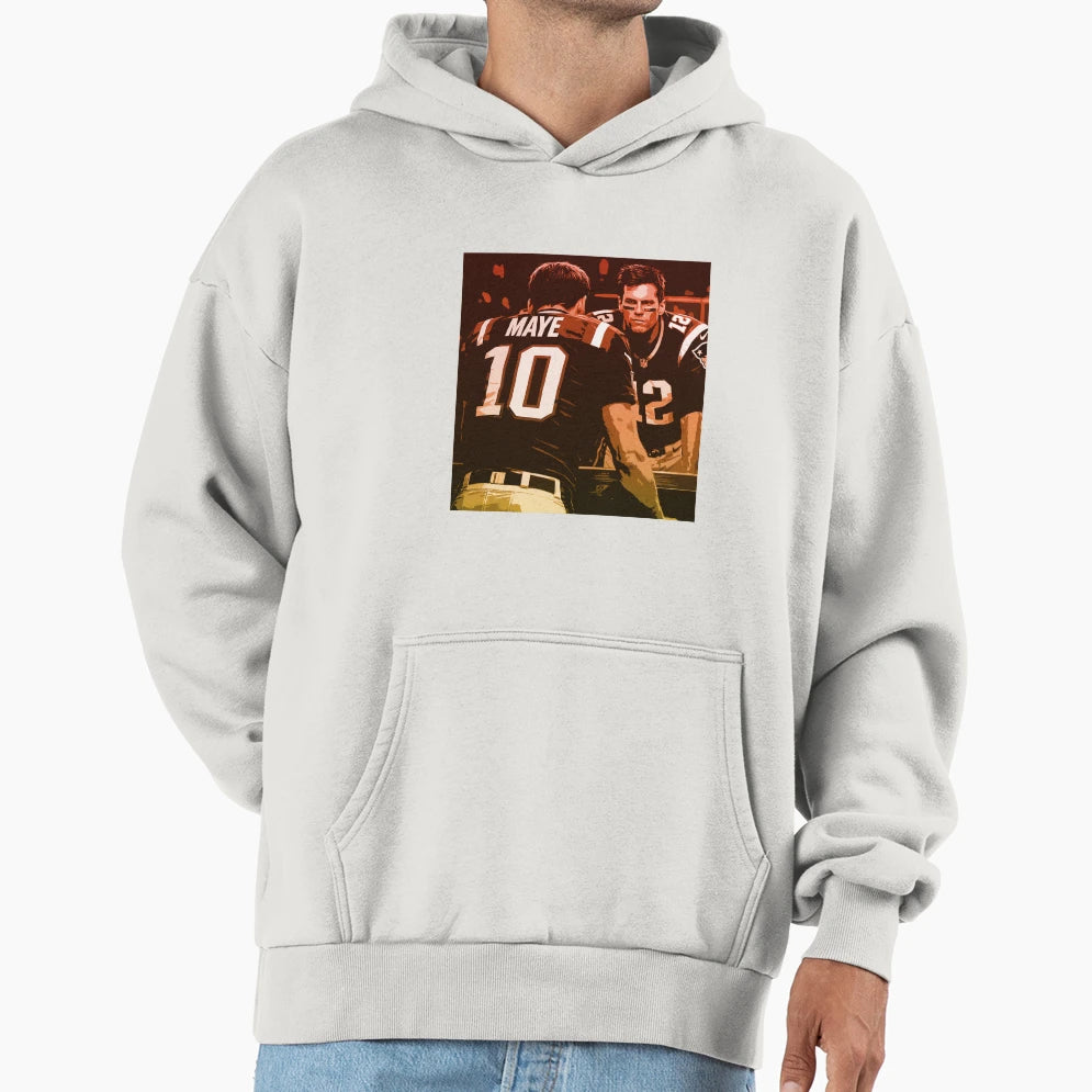 Tom Drake Maye 10 12 Hoodie - Aesthetic Graphic Unisex - T-Shirt, Sweatshirt, Hoodie