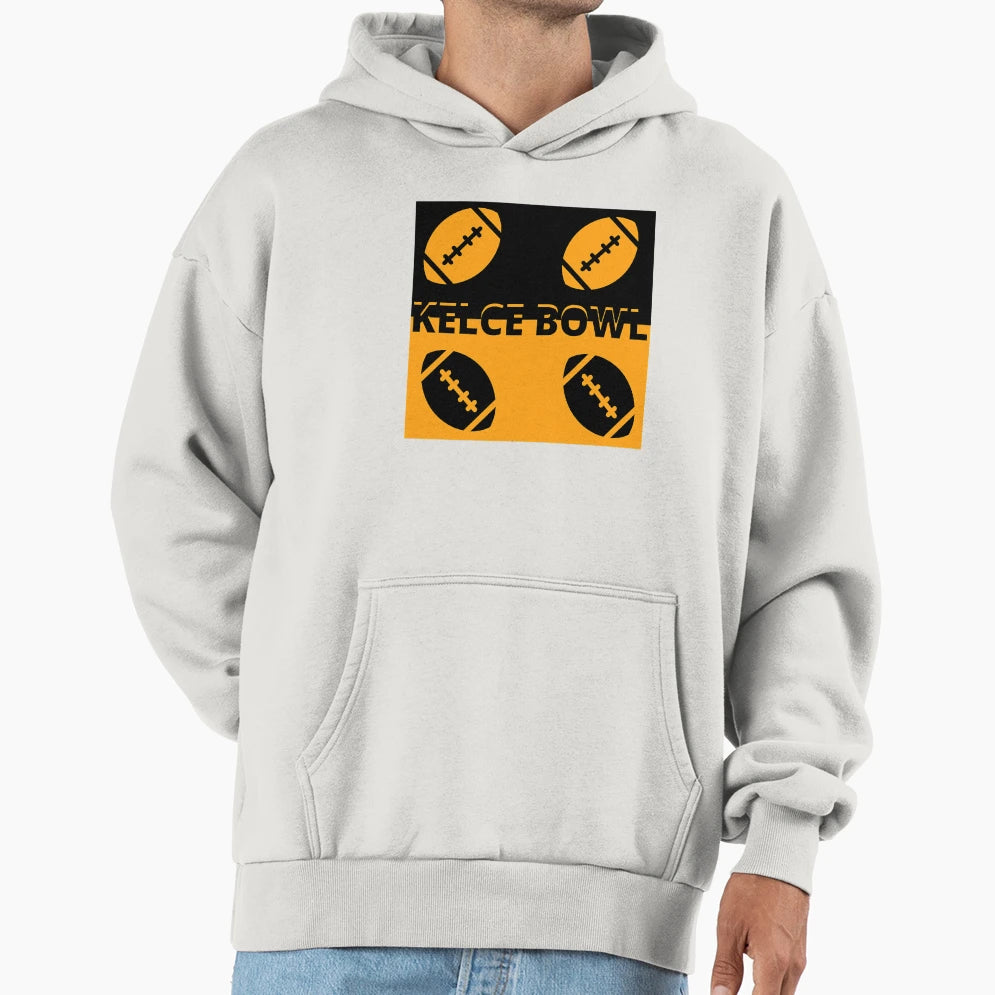 Kelce Bowl Hoodie - Minimalist Print Men Women - T-Shirt, Sweatshirt, Hoodie