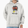 Nana Life Messy Bun Hair Softball Hoodie - Custom Art Print Men Women - T-Shirt, Sweatshirt, Hoodie