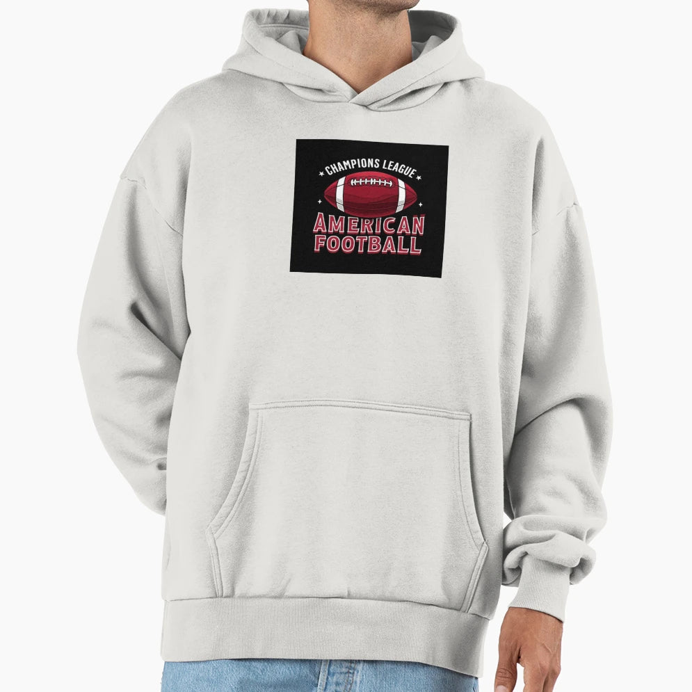 Champions League American Football Logo Hoodie - Minimalist Print Unisex - T-Shirt, Sweatshirt, Hoodie