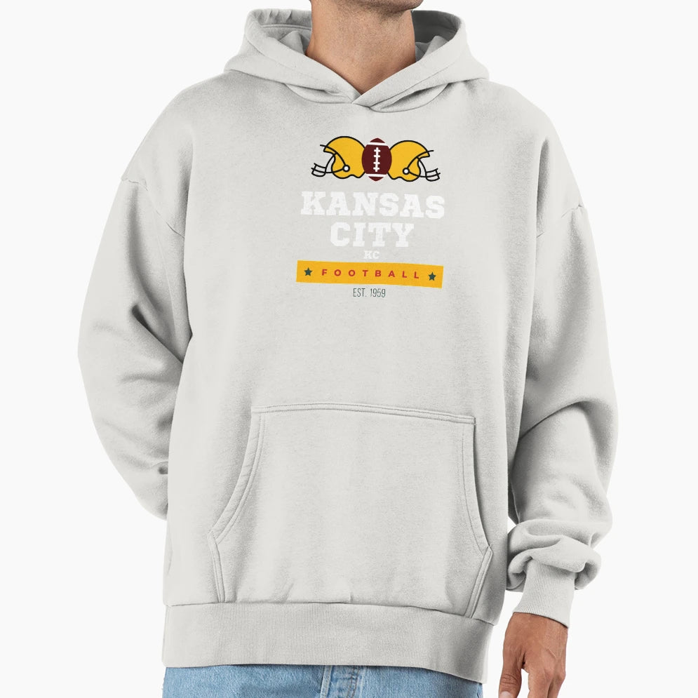 Kansas City Football Hoodie - Unique Graphic Men Women - T-Shirt, Sweatshirt, Hoodie