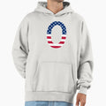 Number 0 American Flag Gift American Hoodie - Aesthetic Graphic Unisex - T-Shirt, Sweatshirt, Hoodie