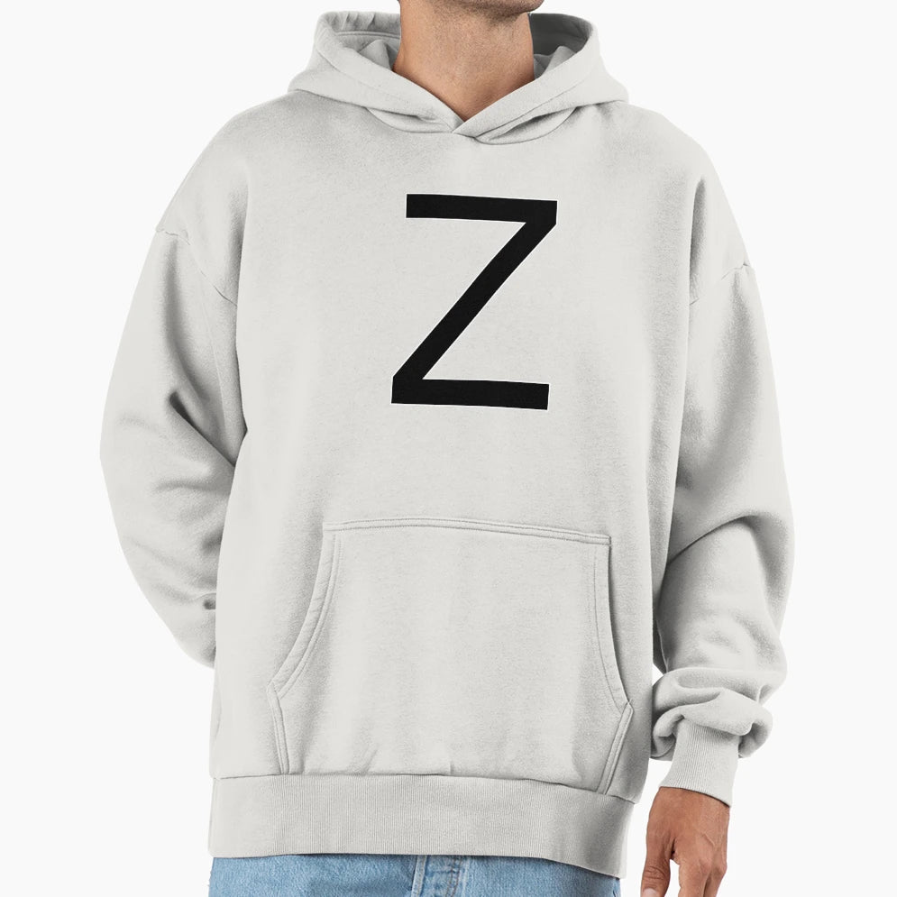 Z Alphabet Hoodie - Trendy Graphic Men Women - T-Shirt, Sweatshirt, Hoodie