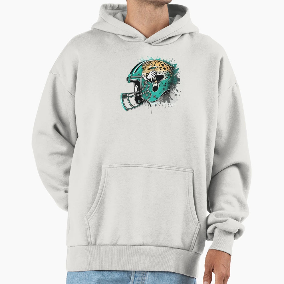 Jacksonville Jaguars Helmet Hoodie - Novelty Apparel Unisex - T-Shirt, Sweatshirt, Hoodie