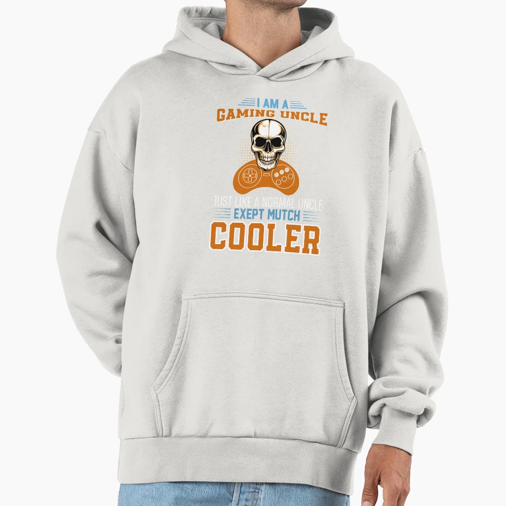 I Am Gaming Uncle Just Hoodie - Minimalist Print Unisex - T-Shirt, Sweatshirt, Hoodie