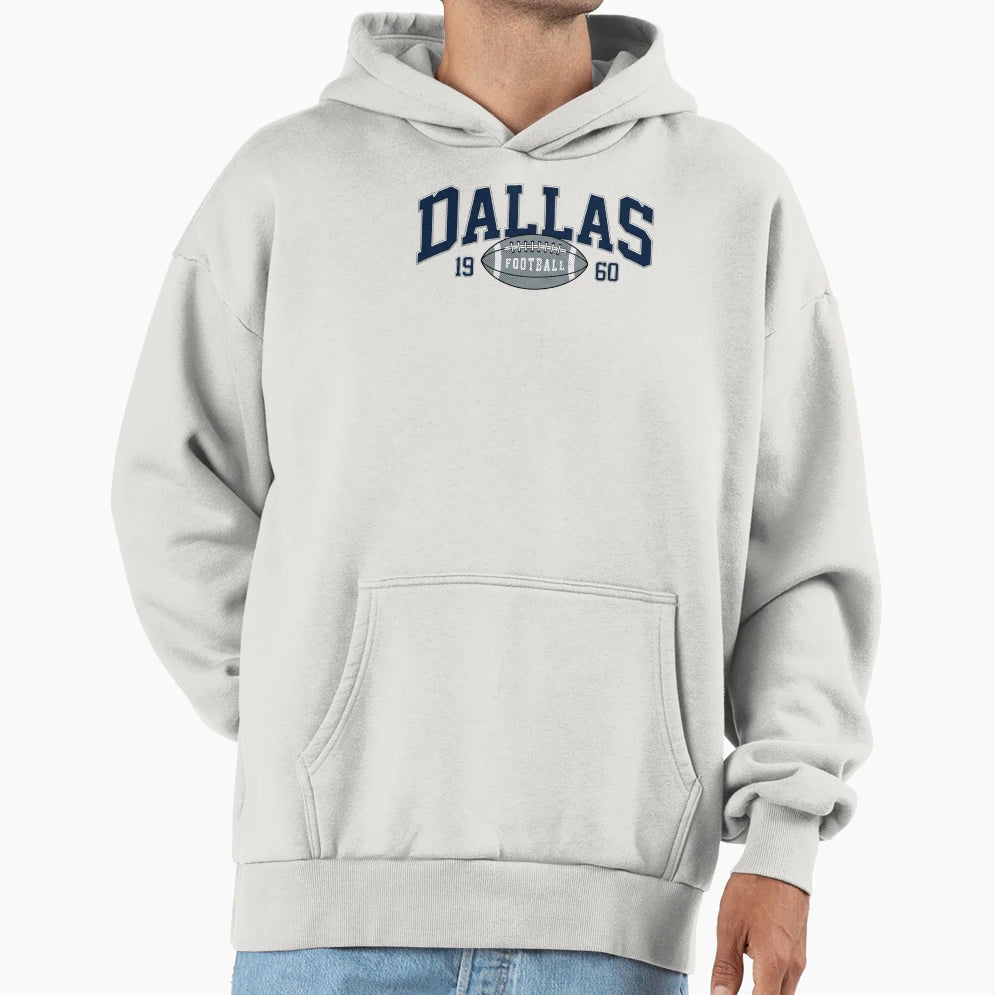 Dallas Football Varsity Hoodie - Streetwear Style Men Women - T-Shirt, Sweatshirt, Hoodie