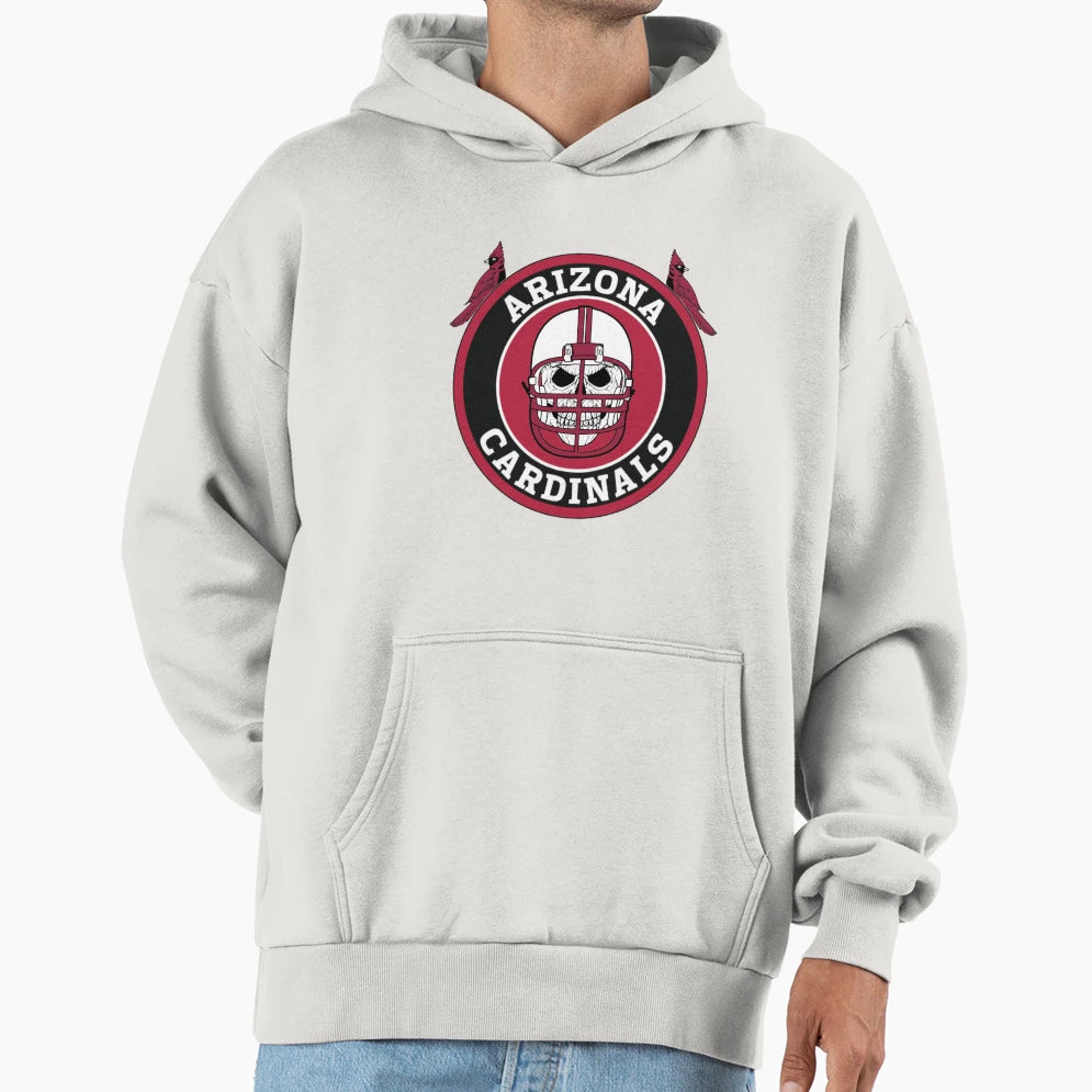 Cardinals Skull Hoodie - Novelty Apparel Men Women - T-Shirt, Sweatshirt, Hoodie