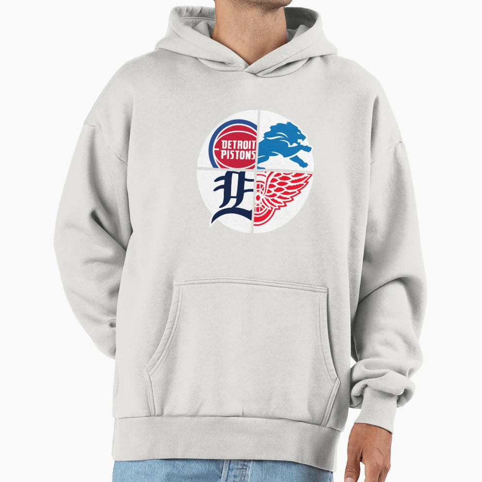 Detroit Sports Hoodie - Casual Everyday Wear Unisex - T-Shirt, Sweatshirt, Hoodie