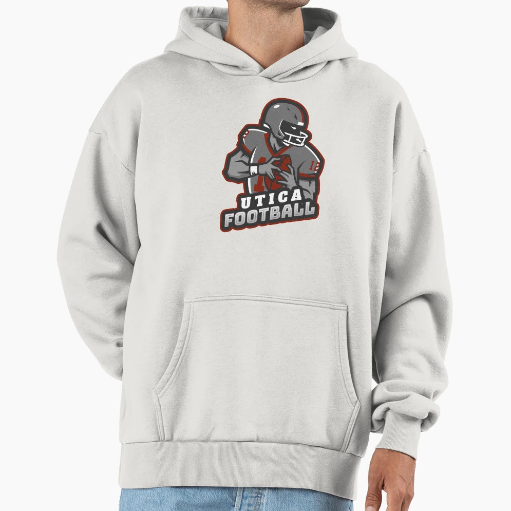 Utica Football Hoodie - Minimalist Print for Adults - T-Shirt, Sweatshirt, Hoodie