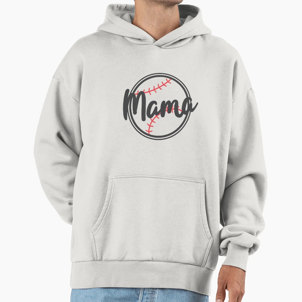 Baseball Gift Mama Hoodie - Unique Graphic Men Women - T-Shirt, Sweatshirt, Hoodie