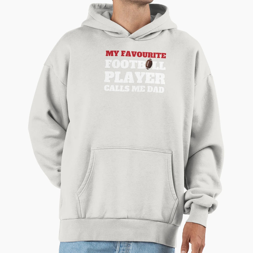 My Favourite Football Player Calls Me Hoodie - Minimalist Print Men Women - T-Shirt, Sweatshirt, Hoodie