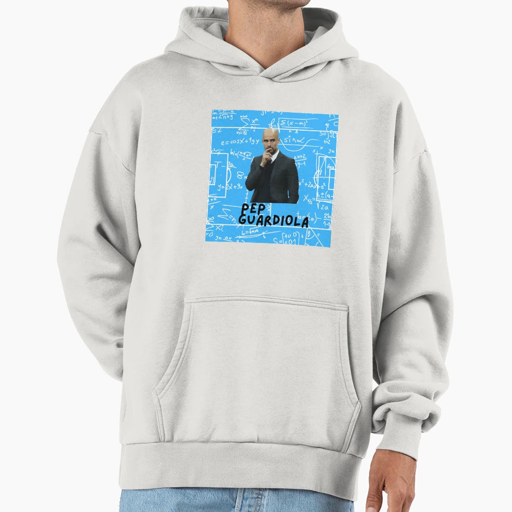 Pep Guardiola Football Genius Hoodie - Custom Art Print Unisex - T-Shirt, Sweatshirt, Hoodie