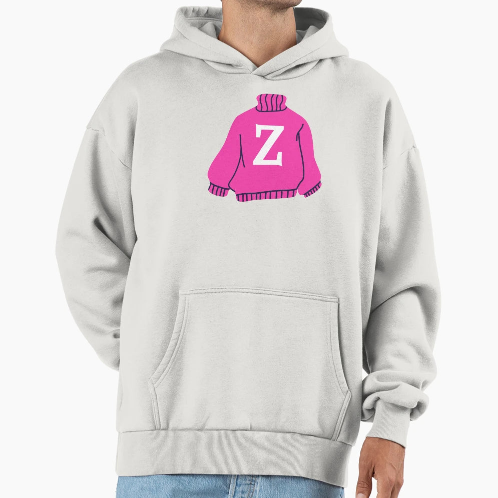 Letter Hoodie - Minimalist Print Unisex - T-Shirt, Sweatshirt, Hoodie