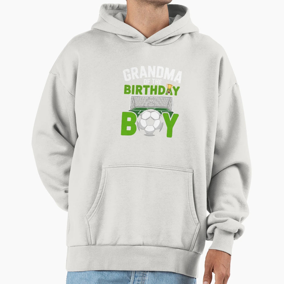 Soccer Grandma Birthday Party Soccer Hoodie - Aesthetic Graphic Unisex - T-Shirt, Sweatshirt, Hoodie