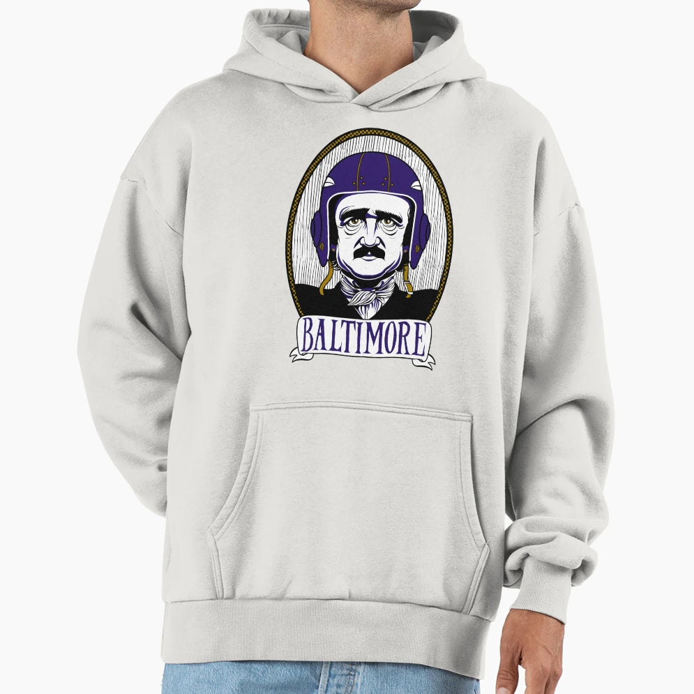 Baltimore Ravin Edgar Allan Poe Ravens T-Shirt - Trendy Graphic Men Women - T-Shirt, Sweatshirt, Hoodie