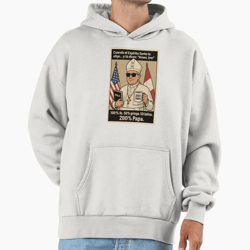 Leo Xiv Habemus Papam Hoodie - Novelty Apparel Unisex - T-Shirt, Sweatshirt, Hoodie