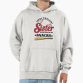 Softball Sister Im Just Here Snacks Hoodie - Minimalist Print for Adults - T-Shirt, Sweatshirt, Hoodie