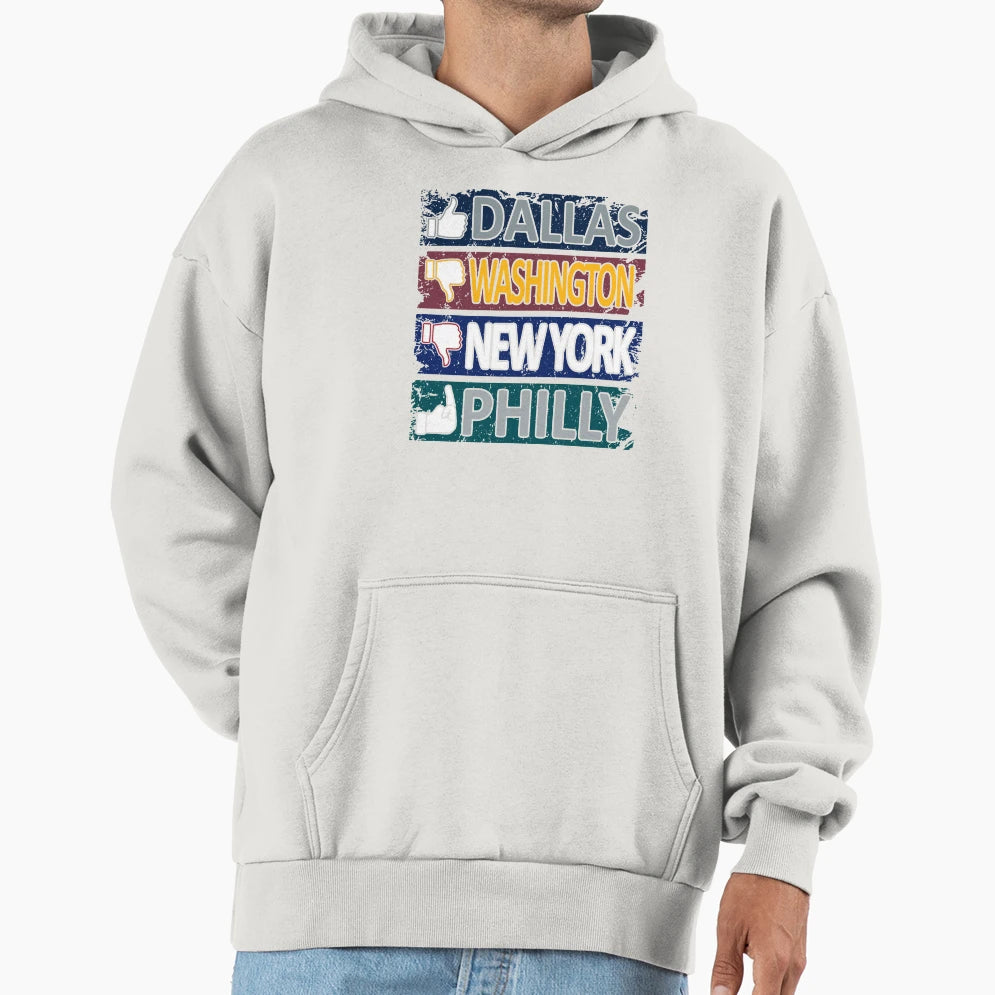 Funny Dallas Pro Football East Rankings Hoodie - Novelty Apparel for Adults - T-Shirt, Sweatshirt, Hoodie