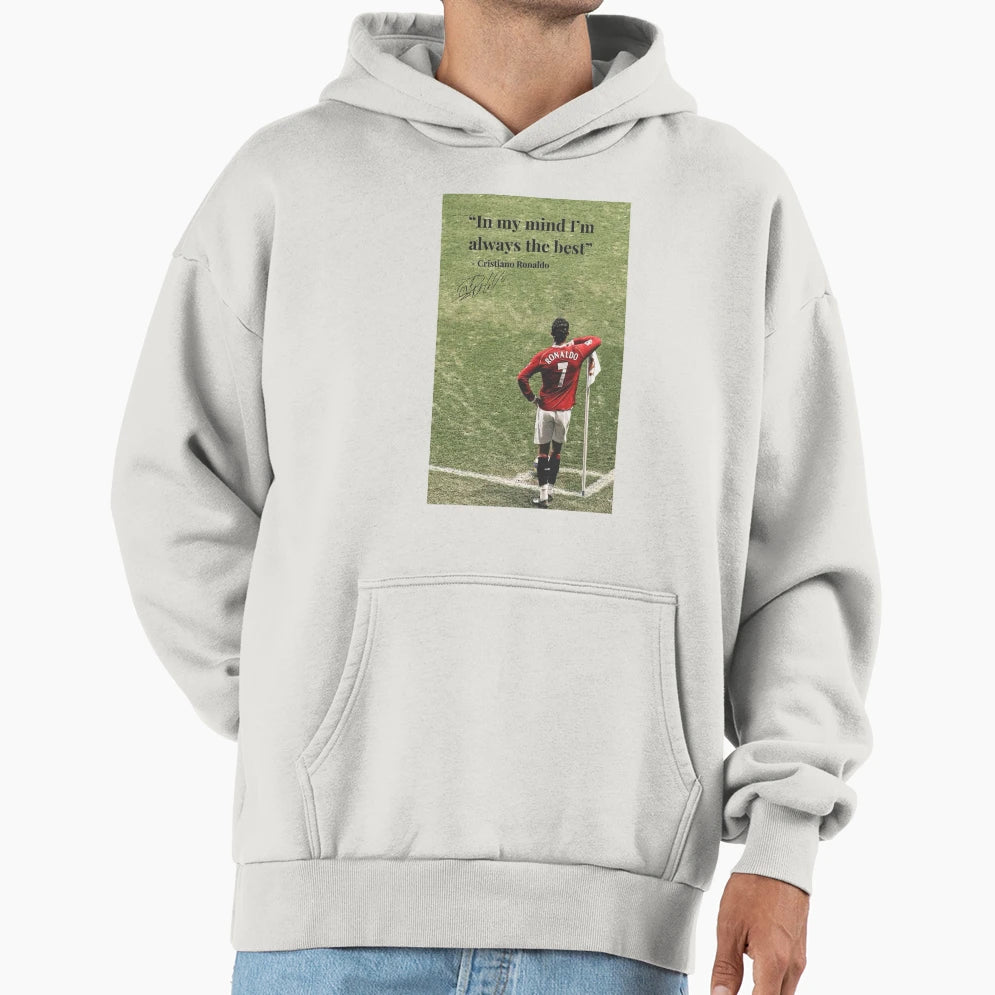 Cristiano Ronaldo Motivation Hoodie - Streetwear Style for Adults - T-Shirt, Sweatshirt, Hoodie