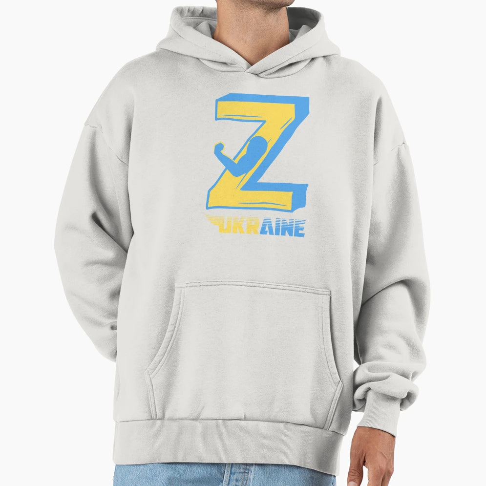 Z Zelensky Support Hoodie - Streetwear Style Unisex - T-Shirt, Sweatshirt, Hoodie