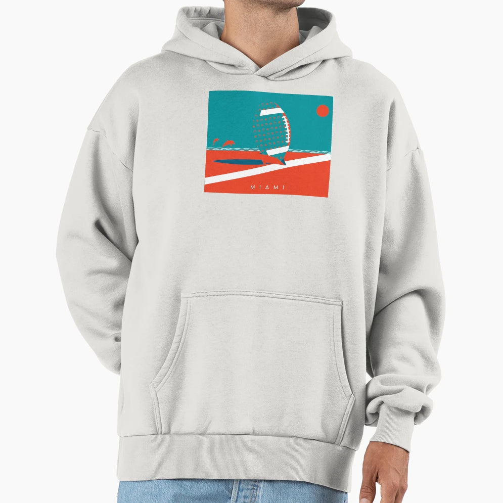 Miami Florida Nfl Fan Art Hoodie - Streetwear Style for Adults - T-Shirt, Sweatshirt, Hoodie