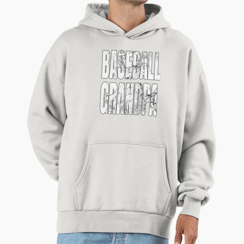 Baseball Grandpa Granddad Hoodie - Aesthetic Graphic Men Women - T-Shirt, Sweatshirt, Hoodie