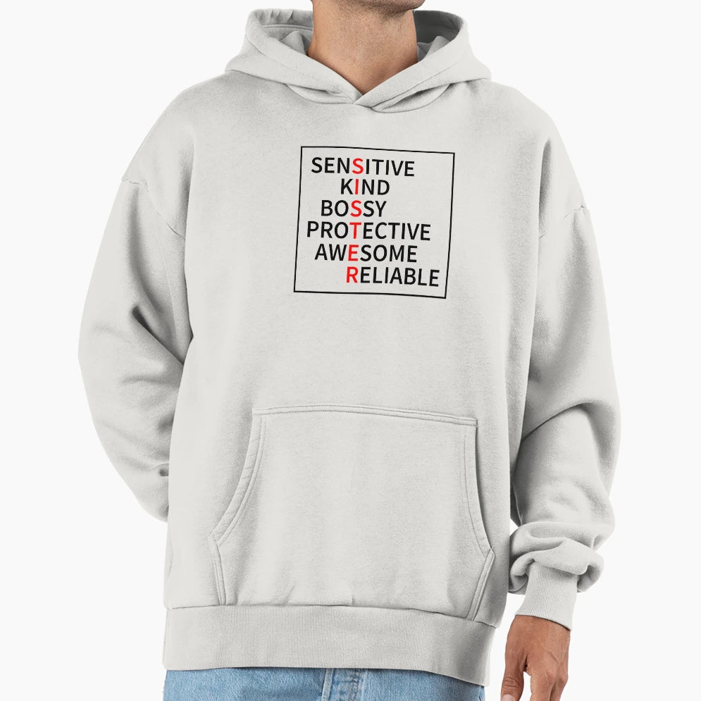 Sisterly Love Sisters Who Cares Hoodie - Aesthetic Graphic Men Women - T-Shirt, Sweatshirt, Hoodie