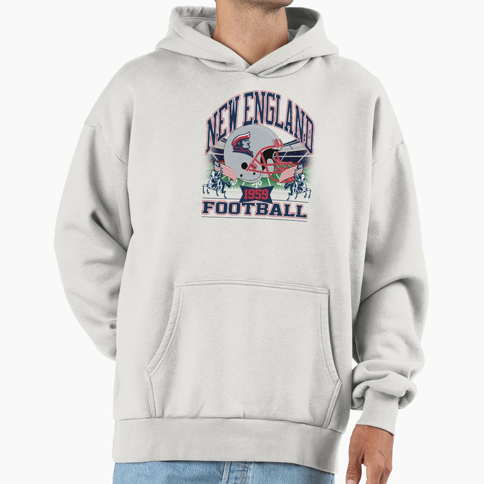 New England Football Gridiron Legacy Hoodie - Casual Everyday Wear Unisex - T-Shirt, Sweatshirt, Hoodie