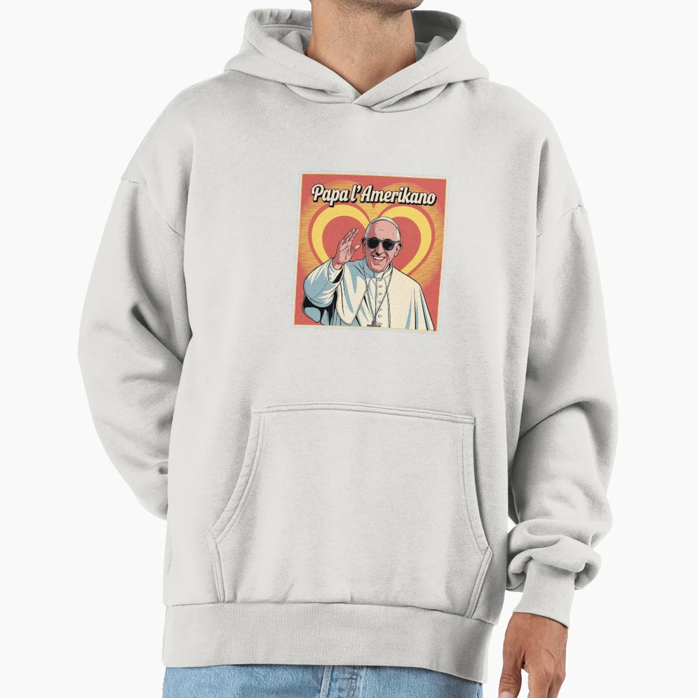 Pope Amerikano Leon Pop Art Saint Hoodie - Custom Art Print for Adults - T-Shirt, Sweatshirt, Hoodie
