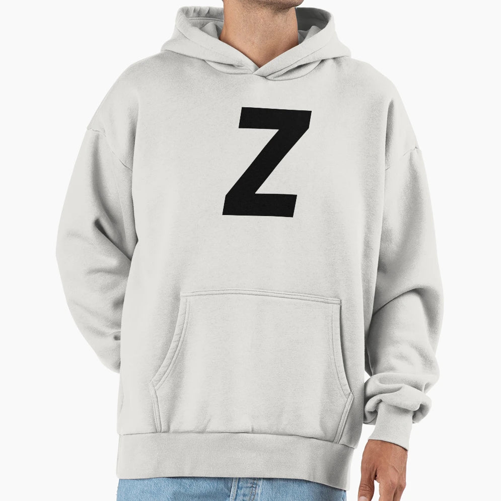 Z Word Letter Zz Zeta Zzz Zet Letra Z Hoodie - Custom Art Print Unisex - T-Shirt, Sweatshirt, Hoodie