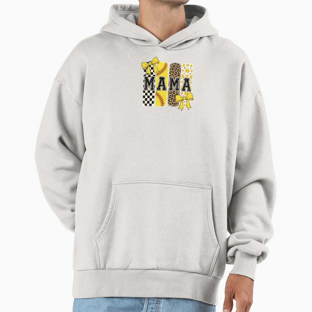 Softball Mama Mom History Mothers Day Hoodie - Custom Art Print for Adults - T-Shirt, Sweatshirt, Hoodie