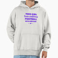 This Loves Watching Football Her Dad Hoodie - Trendy Graphic Unisex - T-Shirt, Sweatshirt, Hoodie