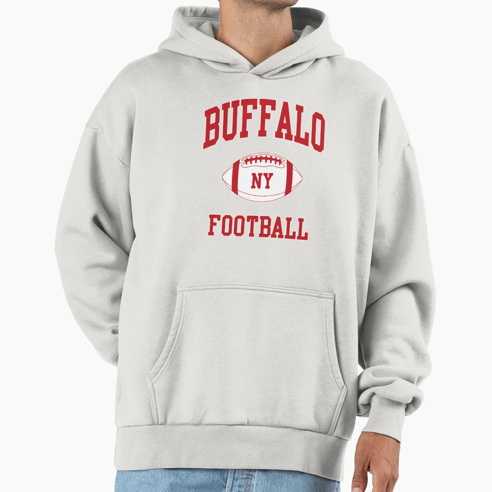 Red Art Ny Buffalo Football New York Hoodie - Custom Art Print Unisex - T-Shirt, Sweatshirt, Hoodie