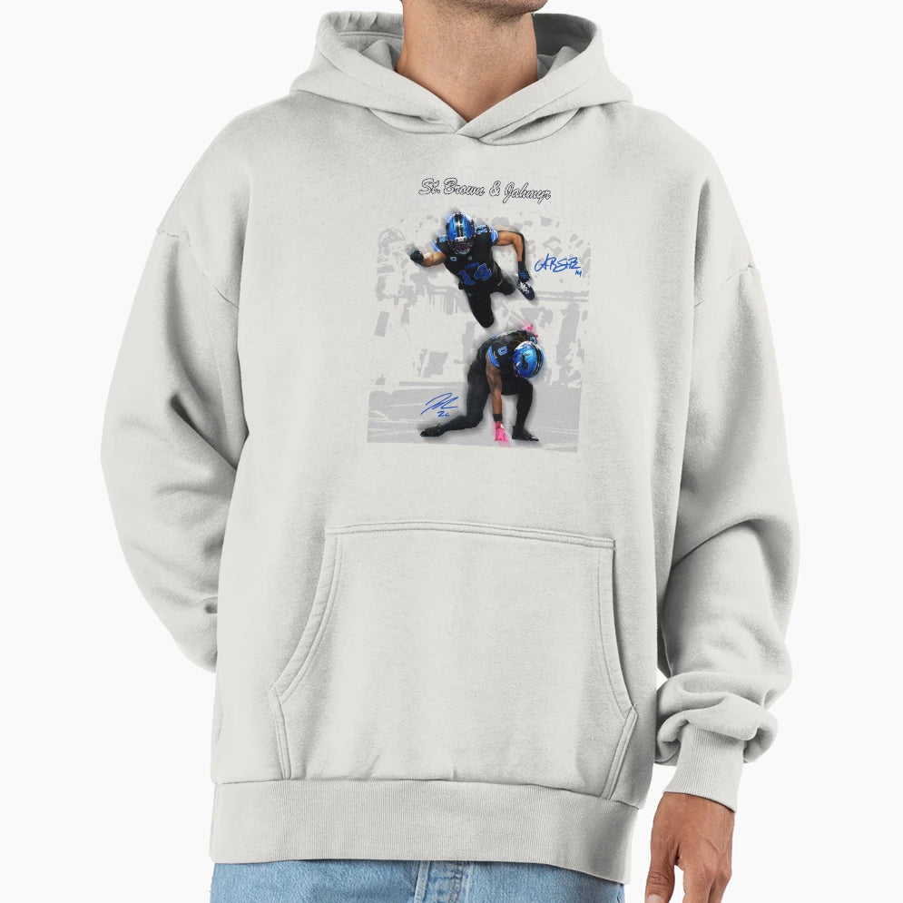 Amon Ra St Brown JG Hoodie - Casual Everyday Wear for Adults - T-Shirt, Sweatshirt, Hoodie