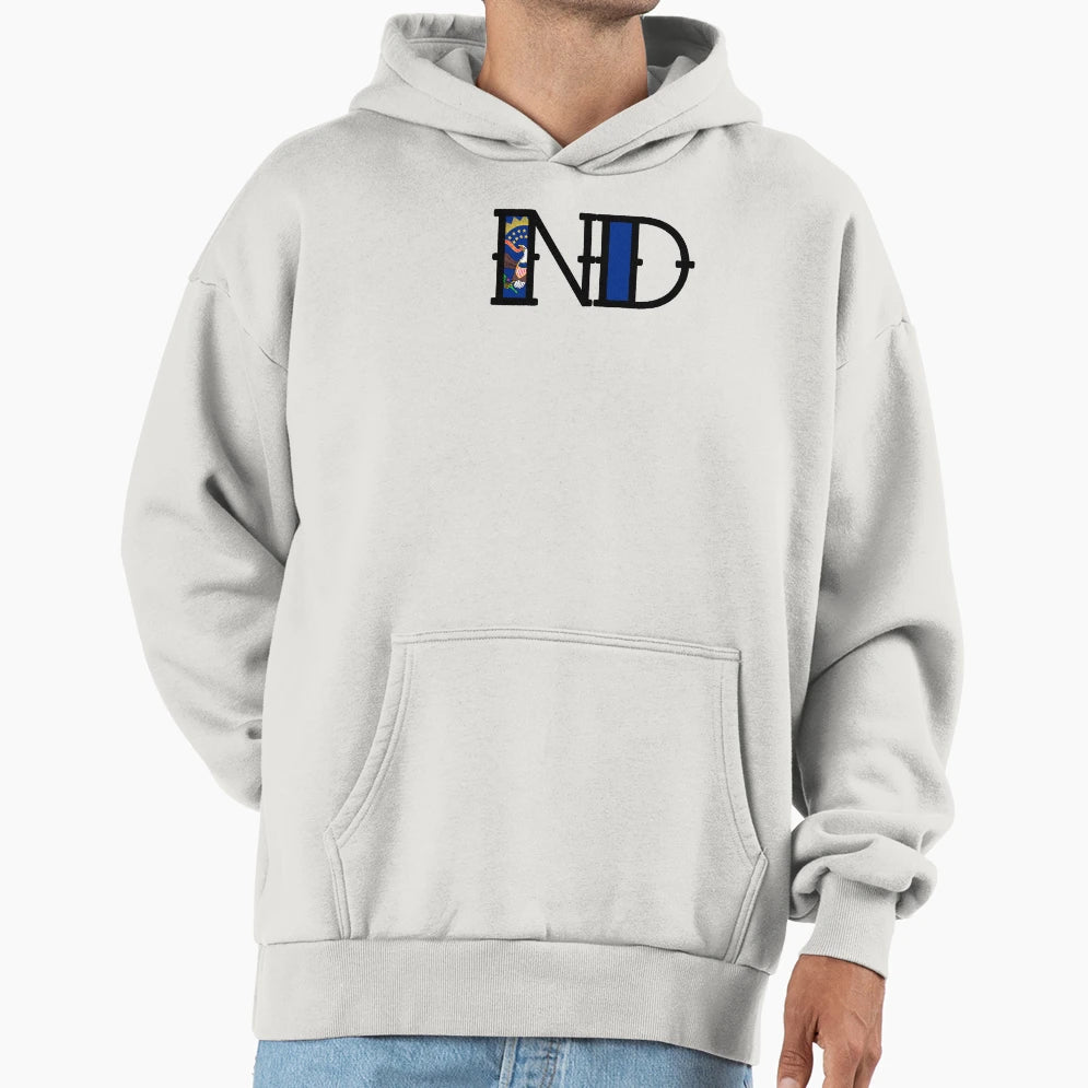 North Dakota Hoodie - Streetwear Style Men Women - T-Shirt, Sweatshirt, Hoodie