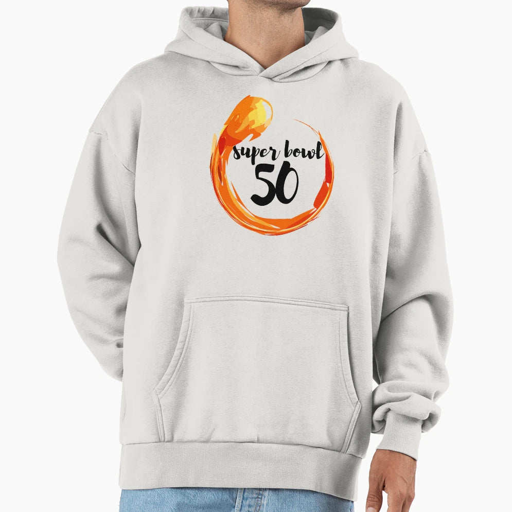 Super Bowl 50 Hoodie - Aesthetic Graphic Men Women - T-Shirt, Sweatshirt, Hoodie