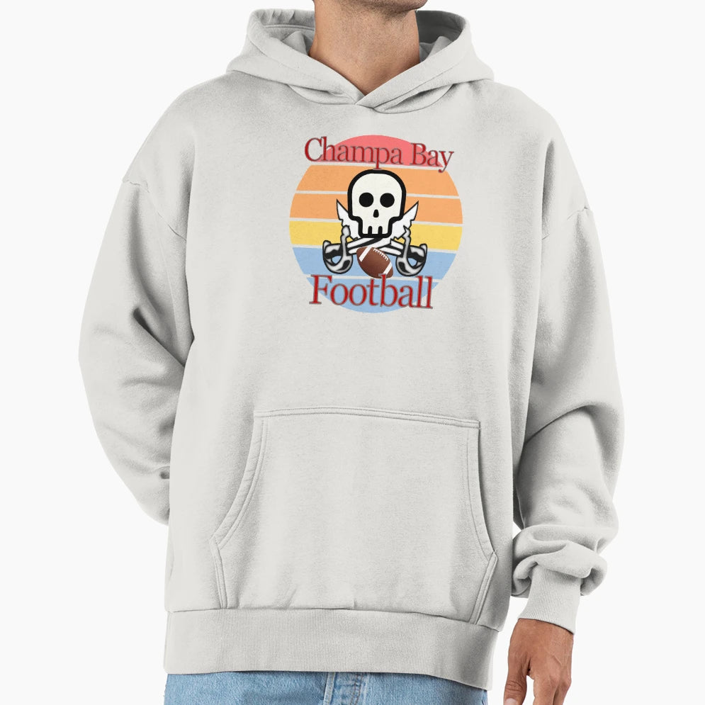 Champa Bay Football Sunset Hoodie - Novelty Apparel Unisex - T-Shirt, Sweatshirt, Hoodie