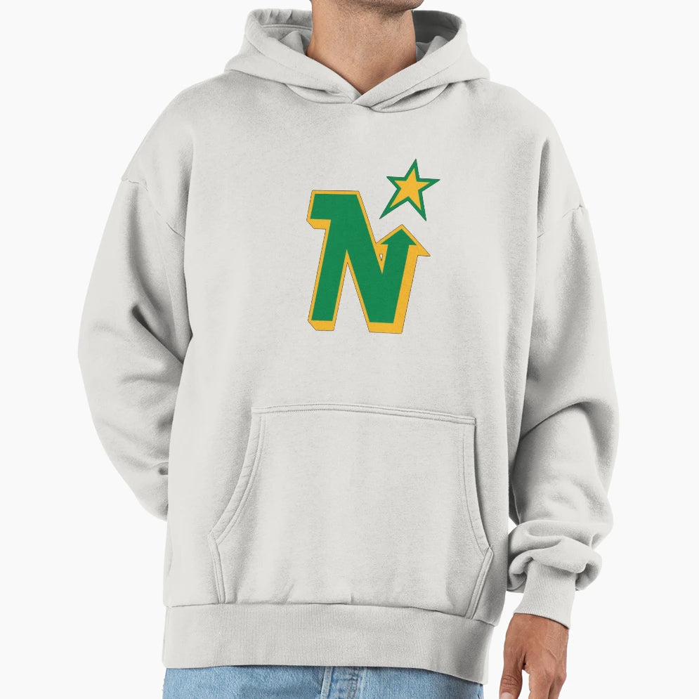 Minnesota North Stars Hockey Logo Hoodie - Graphic Print Men Women - T-Shirt, Sweatshirt, Hoodie