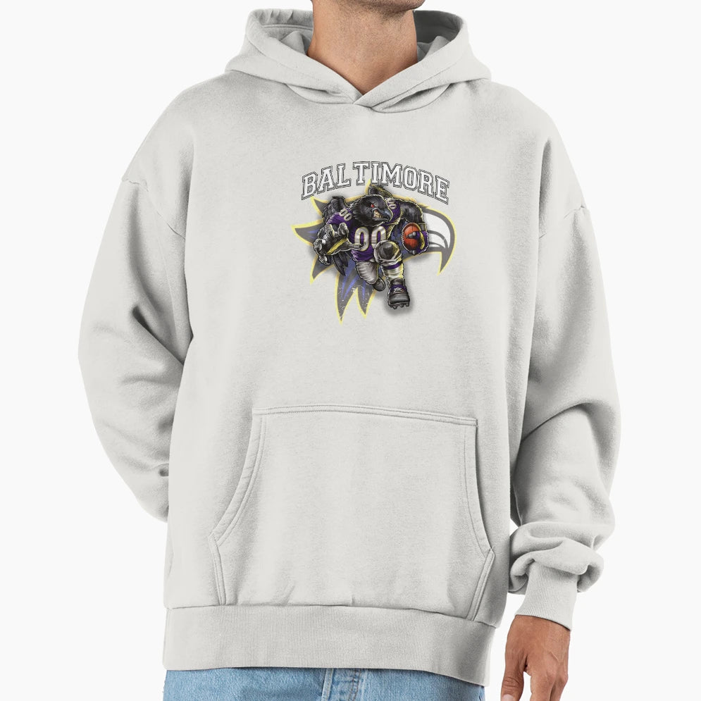 Baltimore Football Hoodie - Graphic Print for Adults - T-Shirt, Sweatshirt, Hoodie